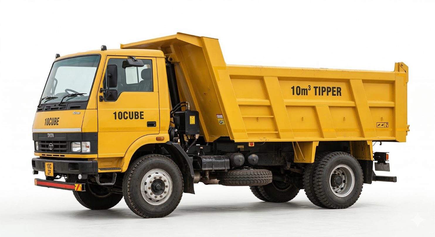 10 cube tipper truck hire for rubble and bulk materials in Cape Town